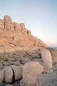 Nemrut Dagi Milli Parki, the tomb of King  Antiochos I, est terrace 